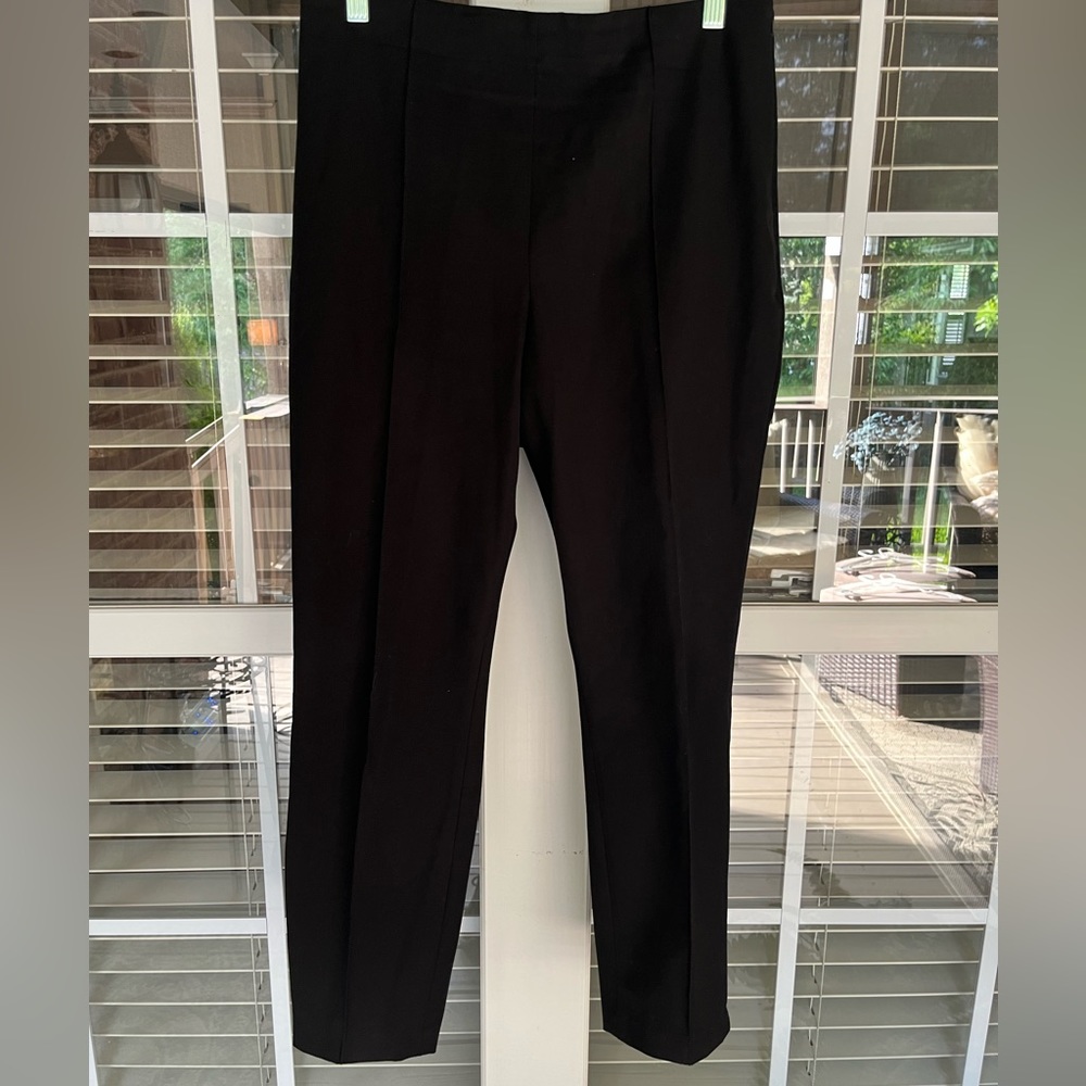 Banana Republic side zip, front seam, zip hem ankle pant size 14P